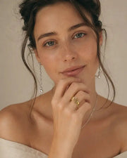 Alternate view of Élan Pavé Knot Open Ring by Zodiglow