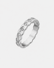 Detail view of Élan Zircon Band Ring by Zodiglow