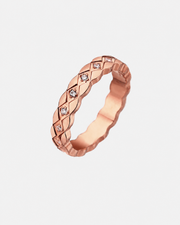 Side view of Élan Zircon Band Ring by Zodiglow