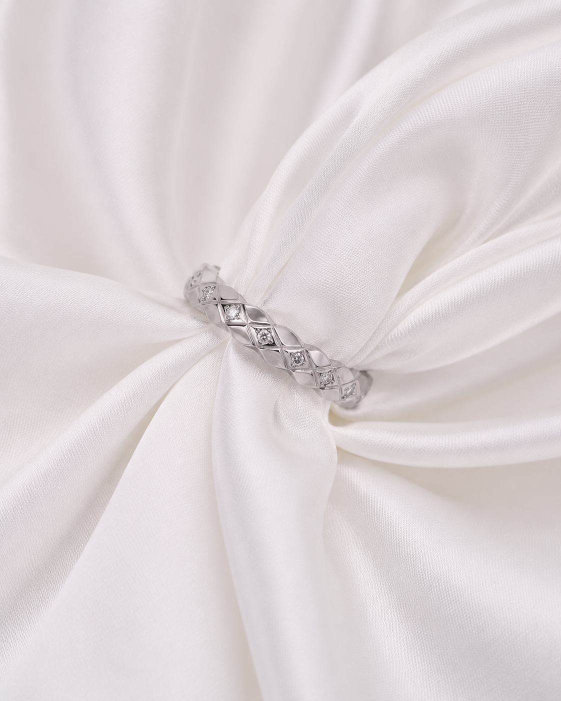 Styled view of Élan Zircon Band Ring by Zodiglow