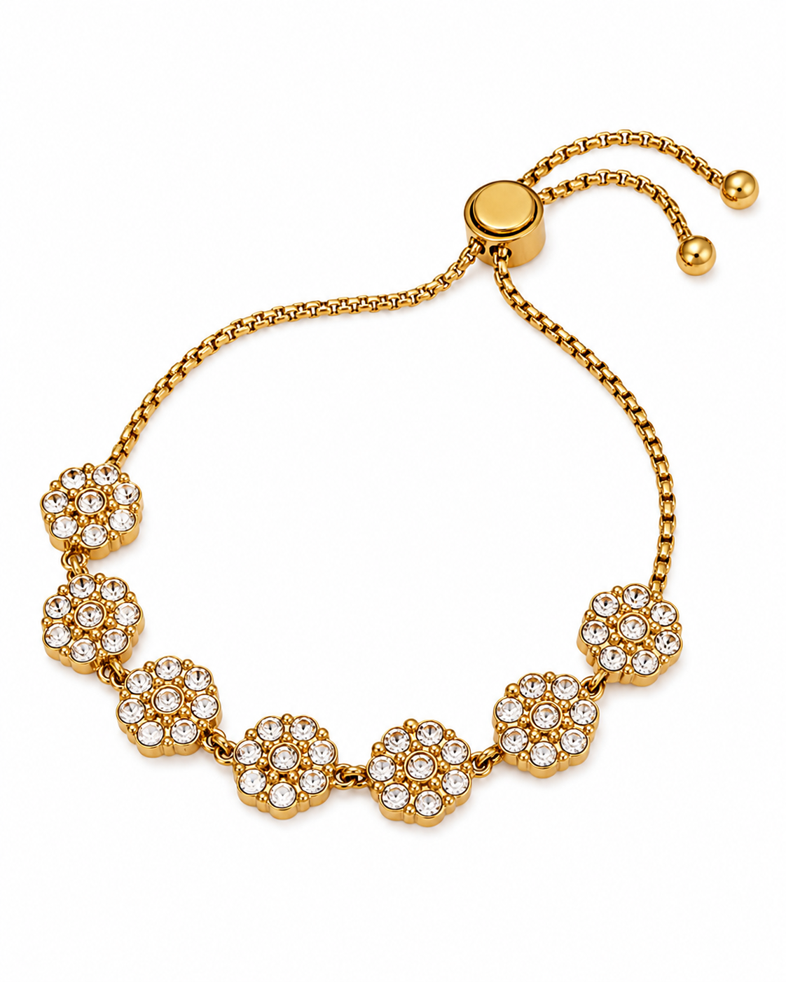 Alternate view of Elara Bloom Zircon Slider Bracelet by Zodiglow