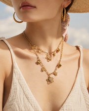 Styled view of Elara Garden Charm Necklace & Bracelet by Zodiglow