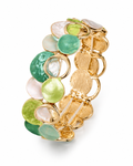 Front view of Enamel Petal Bracelet by Zodiglow