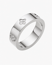 Alternate view of Fleur Zircon Band Ring by Zodiglow