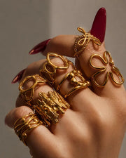 Alternate view of Fluid Forms Sculptural Openwork Ring Collection by Zodiglow