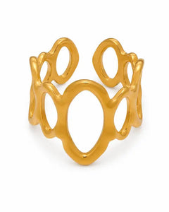 Fluid Forms Sculptural Openwork Ring Collection