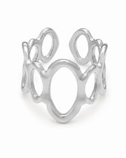Side view of Fluid Forms Sculptural Openwork Ring Collection by Zodiglow