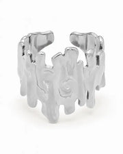 Styled view of Fluid Forms Sculptural Openwork Ring Collection by Zodiglow