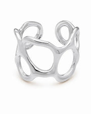 Additional view 8 of Fluid Forms Sculptural Openwork Ring Collection by Zodiglow