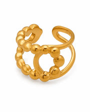 Additional view 9 of Fluid Forms Sculptural Openwork Ring Collection by Zodiglow