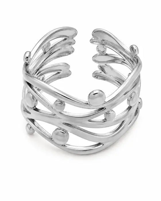 Additional view 14 of Fluid Forms Sculptural Openwork Ring Collection by Zodiglow