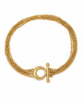 Front view of Golden Cascade Toggle Bracelet by Zodiglow
