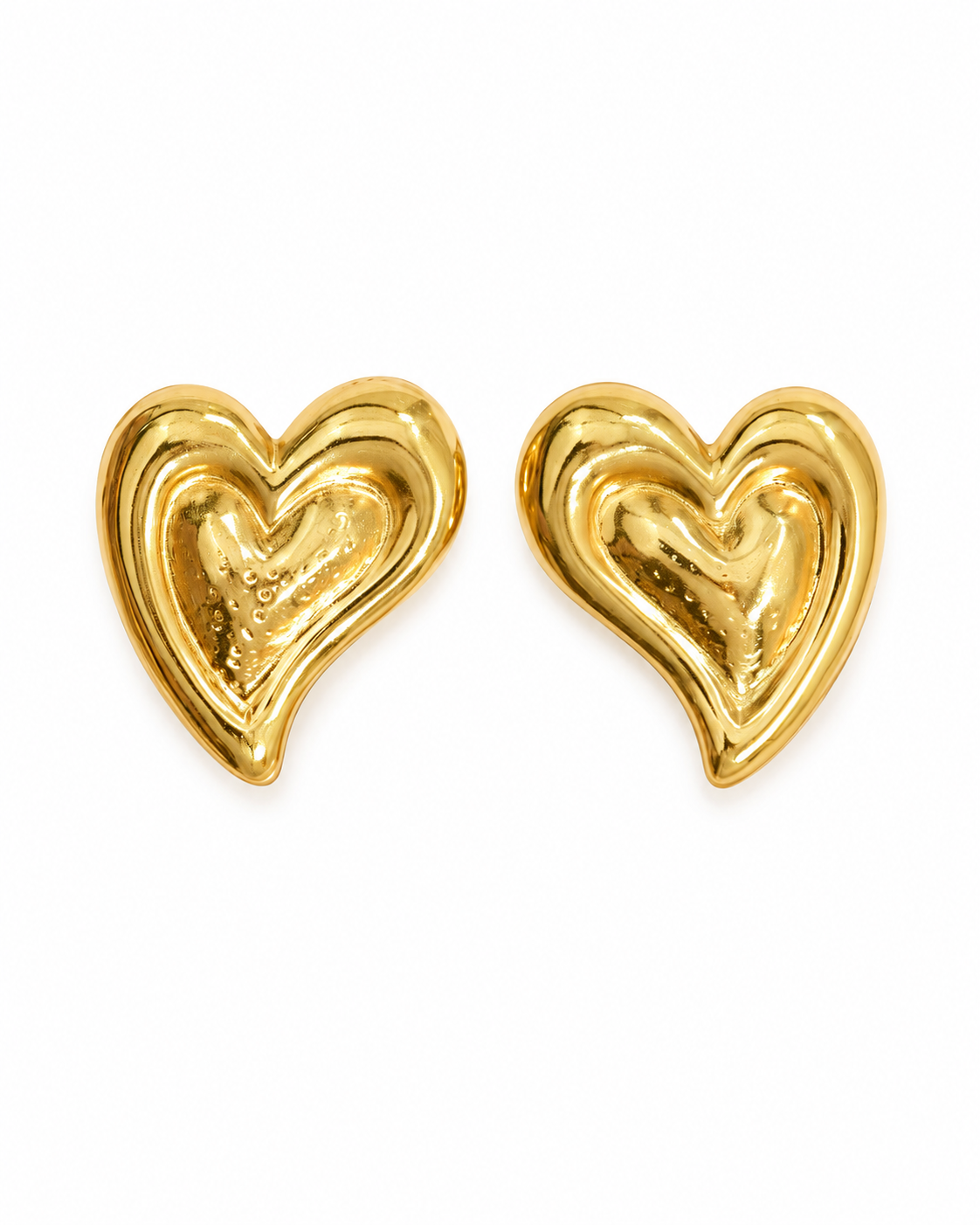 Side view of Golden Muse Stud Earrings by Zodiglow
