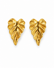 Styled view of Golden Muse Stud Earrings by Zodiglow