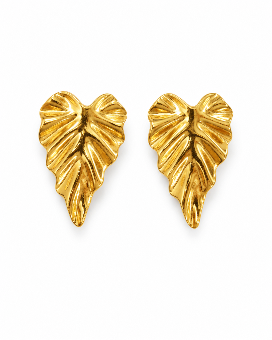 Styled view of Golden Muse Stud Earrings by Zodiglow