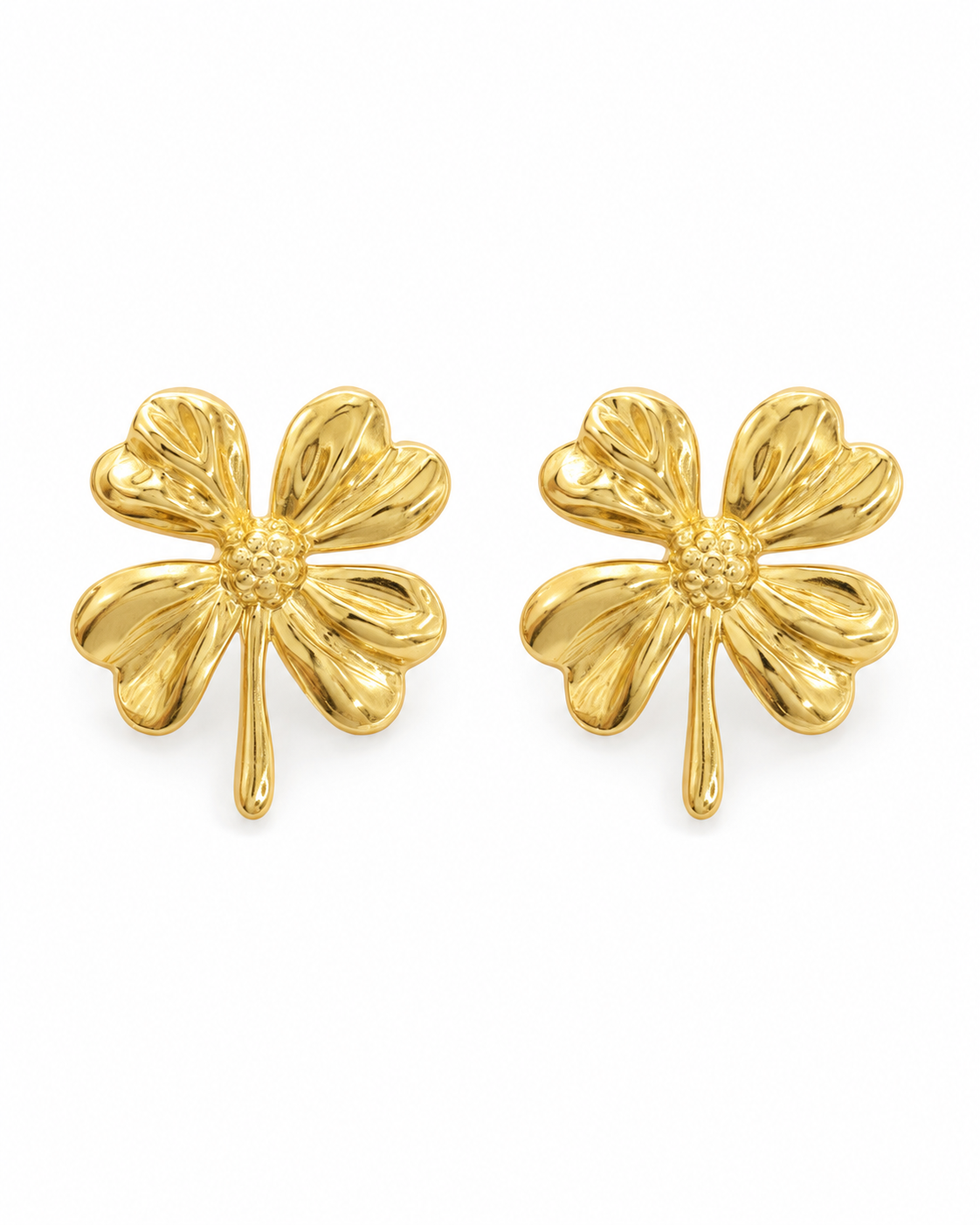 Additional view 7 of Golden Muse Stud Earrings by Zodiglow