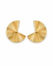 Additional view 8 of Golden Muse Stud Earrings by Zodiglow