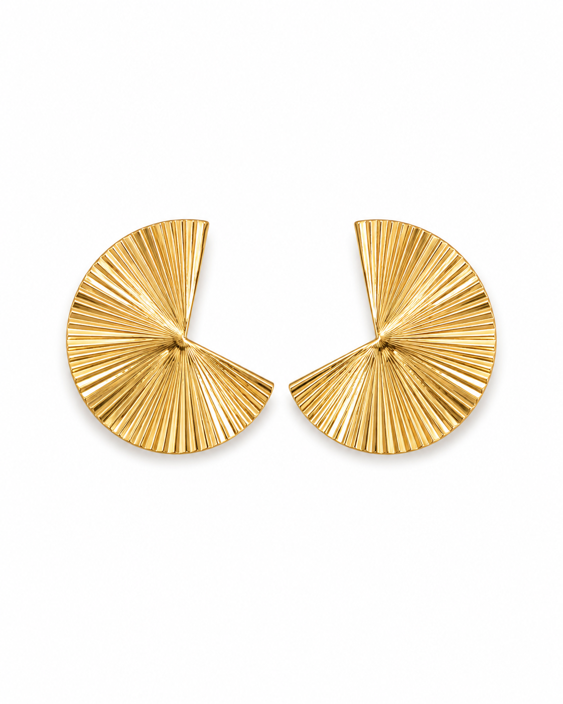 Additional view 8 of Golden Muse Stud Earrings by Zodiglow