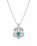Front view of Iris Bloom Necklace by Zodiglow