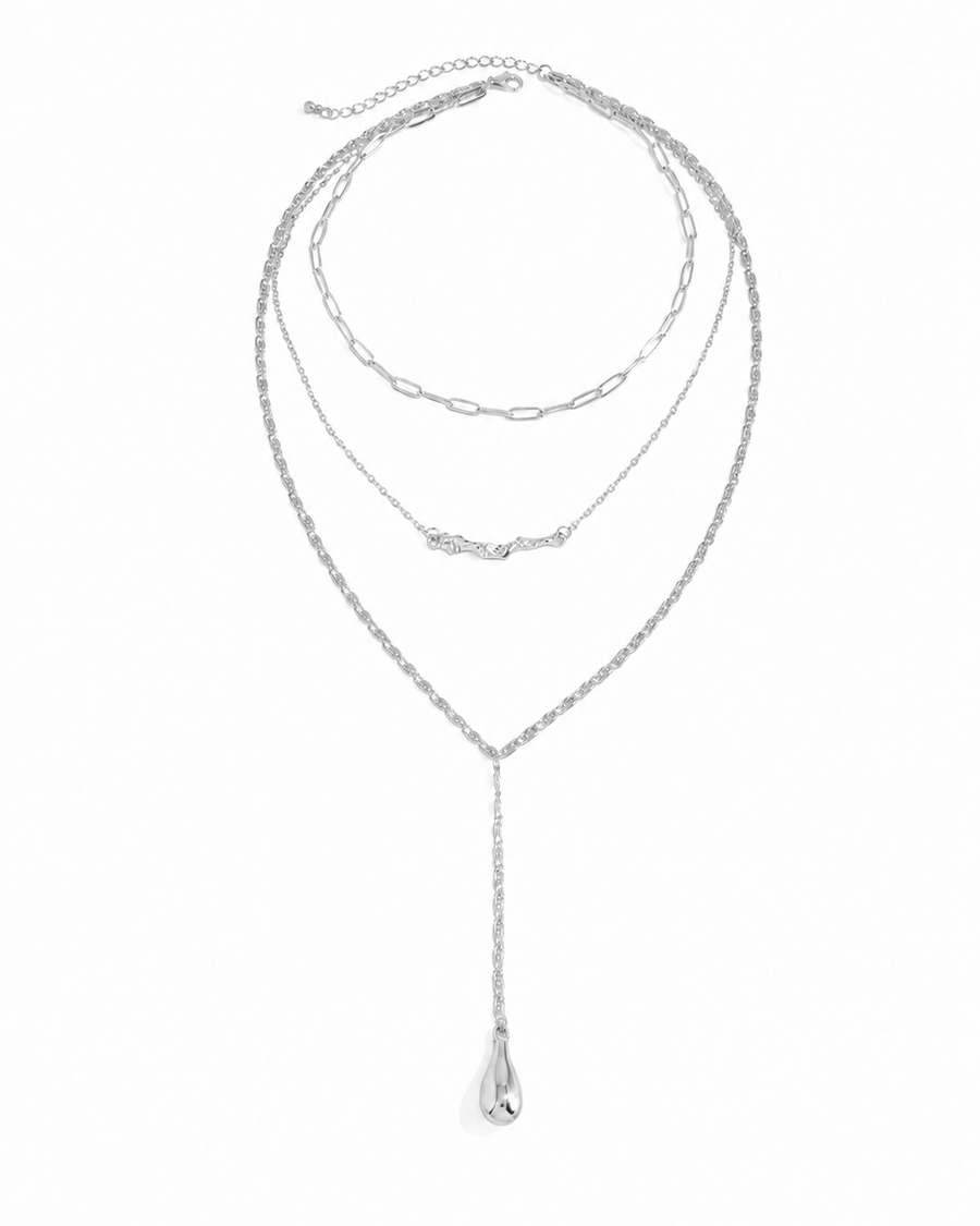 Layered Drop Y Necklace