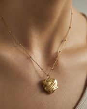 Alternate view of Wrapped Heart Necklace by Zodiglow