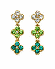 Styled view of Aurelia Clover Garden Zircon Drop Earrings by Zodiglow