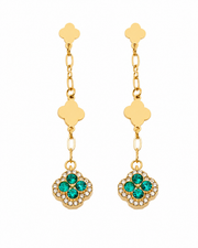 Additional view 7 of Lumi Clover Drop Earrings by Zodiglow