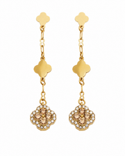 Additional view 8 of Lumi Clover Drop Earrings by Zodiglow