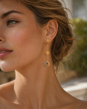 Additional view 9 of Lumi Clover Drop Earrings by Zodiglow