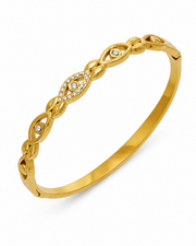 Close-up view of Lumi Motif Bangle Series by Zodiglow