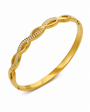 Detail view of Lumi Motif Bangle Series by Zodiglow