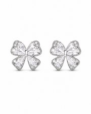 Detail view of Lumière Butterfly Stud Earrings by Zodiglow