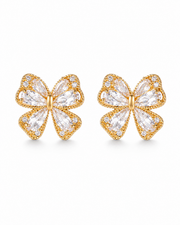 Front view of Lumière Butterfly Stud Earrings by Zodiglow
