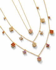Detail view of Lumière Clover Opal Necklace by Zodiglow
