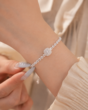 Alternate view of Luna Halo Slider Bracelet by Zodiglow