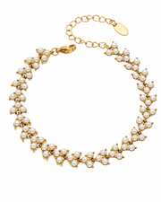 Front view of Luna Pearl Bracelet by Zodiglow