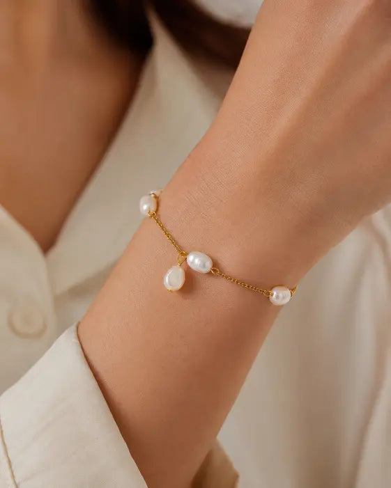 Alternate view of Luna Pearl Drift Bracelet by Zodiglow