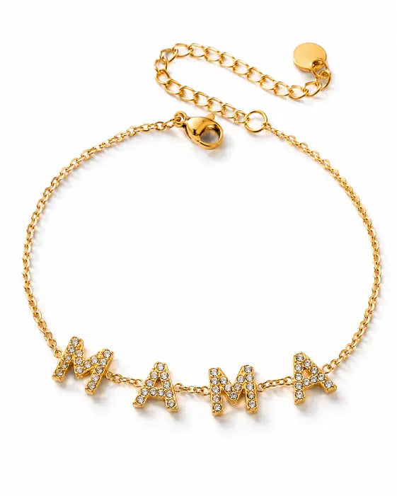 Front view of Mama Glow Zircon Bracelet by Zodiglow