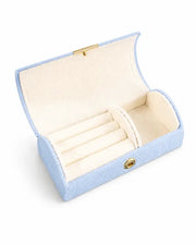 Detail view of Marais Compact Travel Jewelry Box by Zodiglow