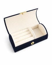 Side view of Marais Compact Travel Jewelry Box by Zodiglow