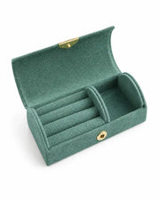 Styled view of Marais Compact Travel Jewelry Box by Zodiglow