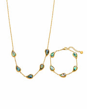 Side view of Marée Abalone Jewelry Set by Zodiglow