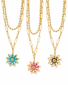 Maribel Daisy Layered Necklace