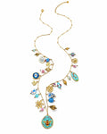 Front view of Maribel Treasure Charm Necklace by Zodiglow