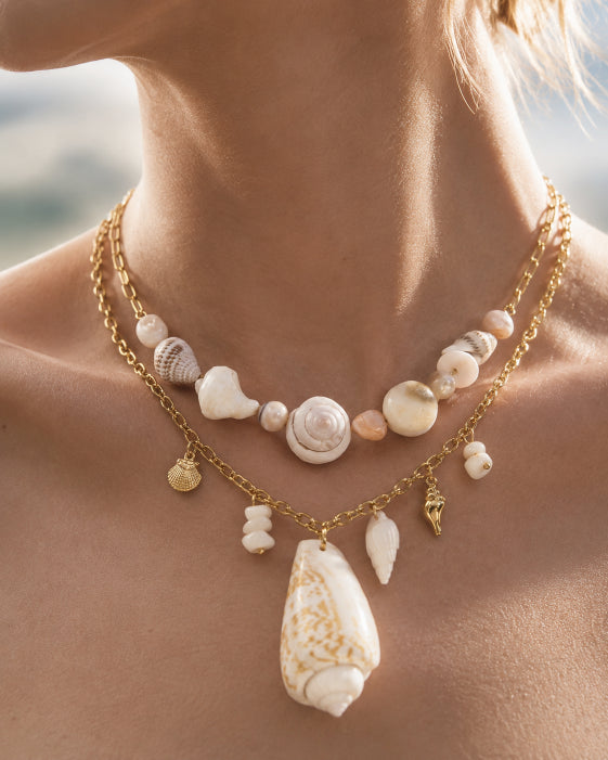 Marina Shell Beaded Necklace