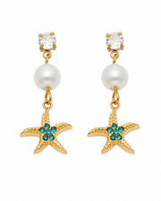 Additional view 17 of Maris Ocean Pearl Drop Earrings by Zodiglow