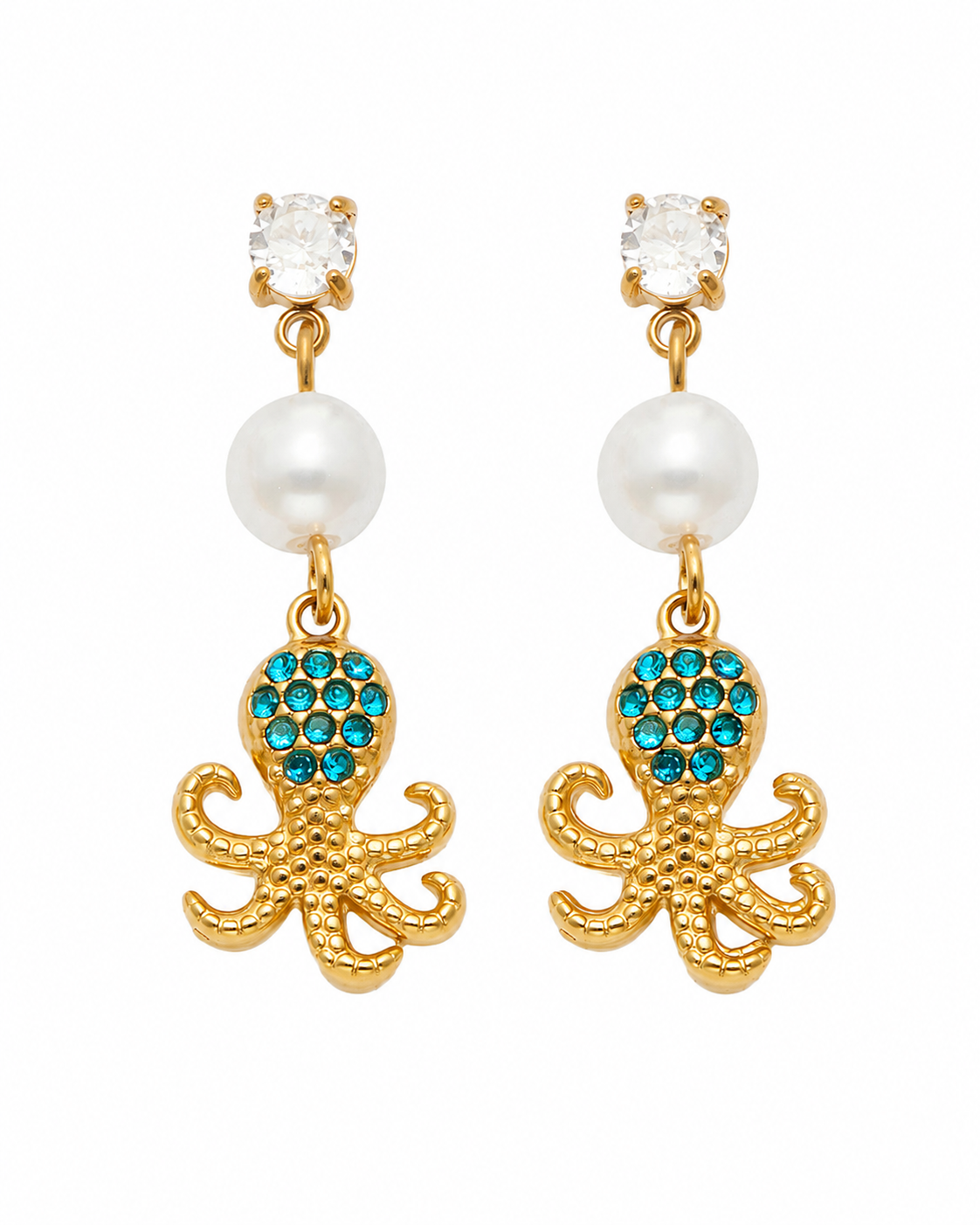 Additional view 19 of Maris Ocean Pearl Drop Earrings by Zodiglow