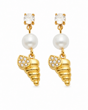 Additional view 20 of Maris Ocean Pearl Drop Earrings by Zodiglow