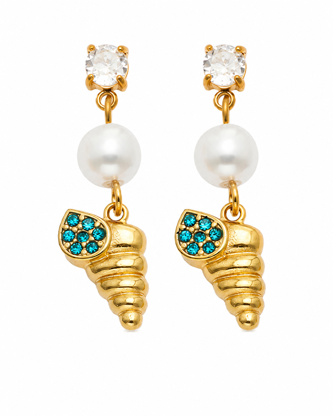 Additional view 21 of Maris Ocean Pearl Drop Earrings by Zodiglow