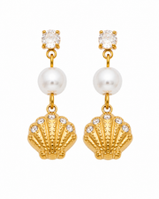 Additional view 24 of Maris Ocean Pearl Drop Earrings by Zodiglow